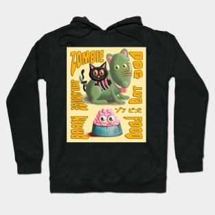 Cute Zombie Dog & Funny Jailhouse Cat Hoodie